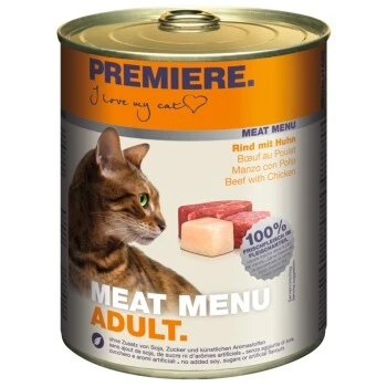 PREMIERE Meat Menu Adult Rind & Huhn 6x800 G 1 PREMIERE Meat Menu Adult Rind & Huhn 6x800 G