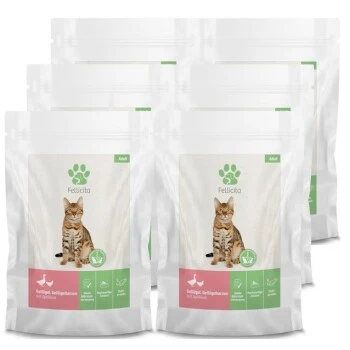 Fellicita Geflügel & Geflügelherzen 6x 295g Frischebeutel 2 Fellicita Geflügel & Geflügelherzen 6x 295g Frischebeutel – Bild 2