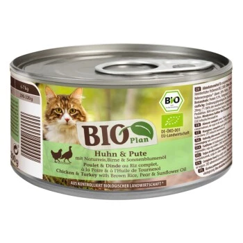 BIOPlan Adult Huhn & Pute Mit Naturreis, Birne & Sonnenblumenöl 12x200 G 1 BIOPlan Adult Huhn & Pute Mit Naturreis, Birne & Sonnenblumenöl 12x200 G