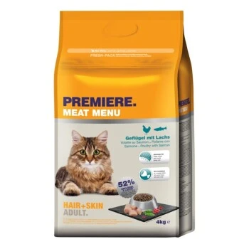 PREMIERE Hair And Skin Geflügel Mit Lachs 4kg 1 PREMIERE Hair And Skin Geflügel Mit Lachs 4kg