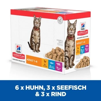 Hill's Science Plan Adult Huhn, Seefisch & Rind 12x85 G 3 Hill's Science Plan Adult Huhn, Seefisch & Rind 12x85 G – Bild 3