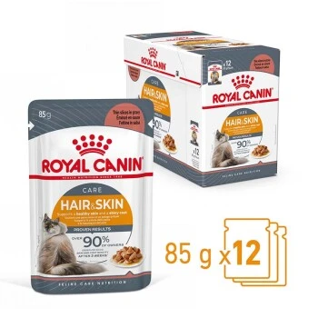 ROYAL CANIN Hair & Skin 12x85g In Soße 2 ROYAL CANIN Hair & Skin 12x85g In Soße – Bild 2