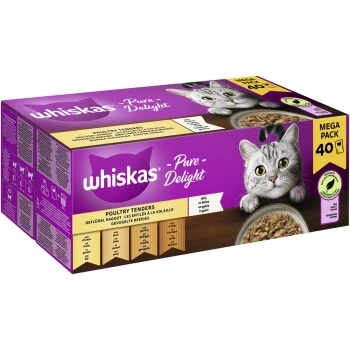 Whiskas Pure Delight Mega Pack Geflügel Ragout In Gelee 40 X 85g 1 Whiskas Pure Delight Mega Pack Geflügel Ragout In Gelee 40 X 85g
