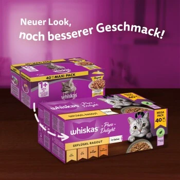 Whiskas Pure Delight Mega Pack Geflügel Ragout In Gelee 40 X 85g 8 Whiskas Pure Delight Mega Pack Geflügel Ragout In Gelee 40 X 85g – Bild 8