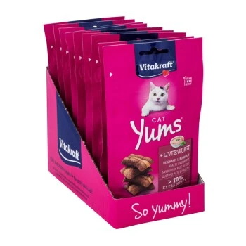 Vitakraft Cat Yums 9x40g Leberwurst 1 Vitakraft Cat Yums 9x40g Leberwurst