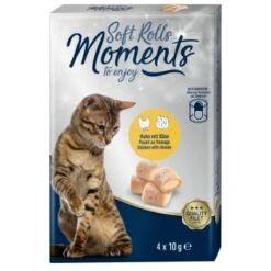 MOMENTS Soft Rolls 6x4x10g Huhn & Käse